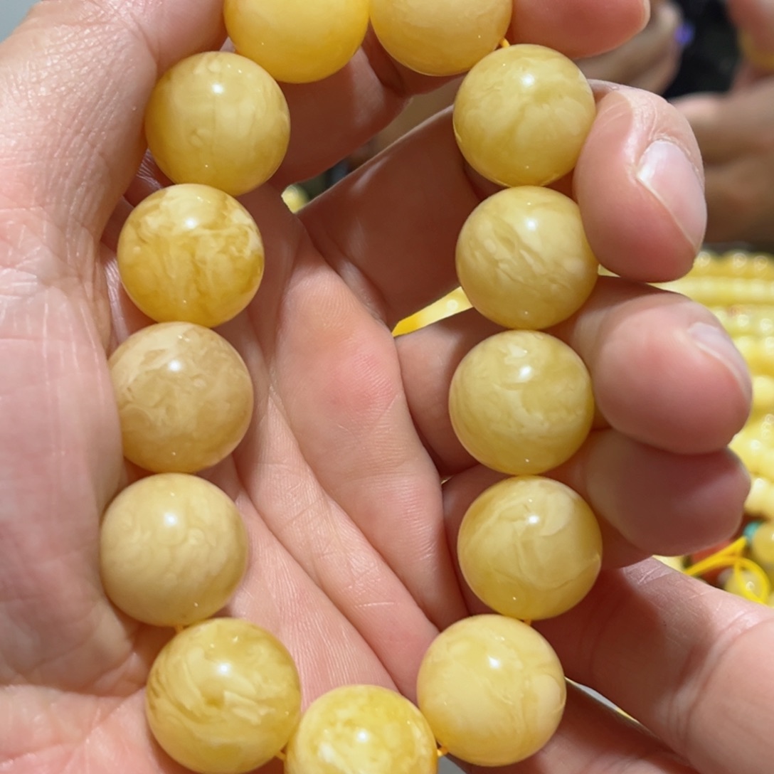 蜜蜡手串未镶嵌琥珀蜜蜡手串17mm+