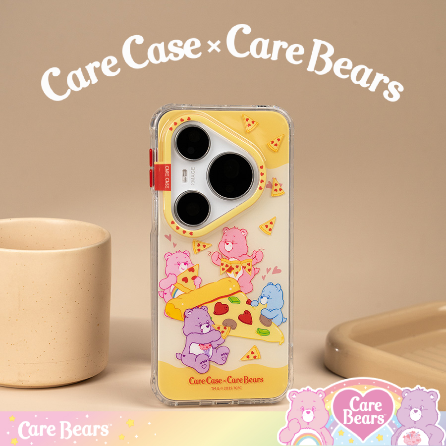 CARECASE·CareBears联名 披萨小熊手机壳适用华为Pura80Pro+Ultra