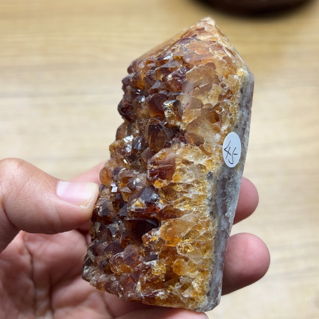 水晶元宝紫色86未镶嵌晶镇93