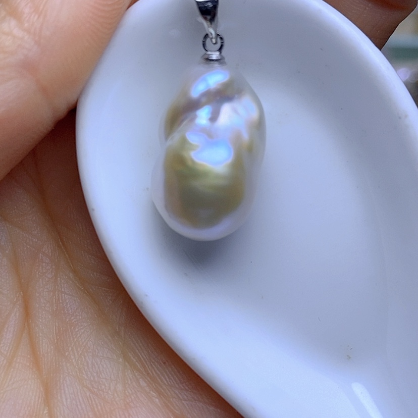 【闪购商品】淡水珍珠吊坠合金