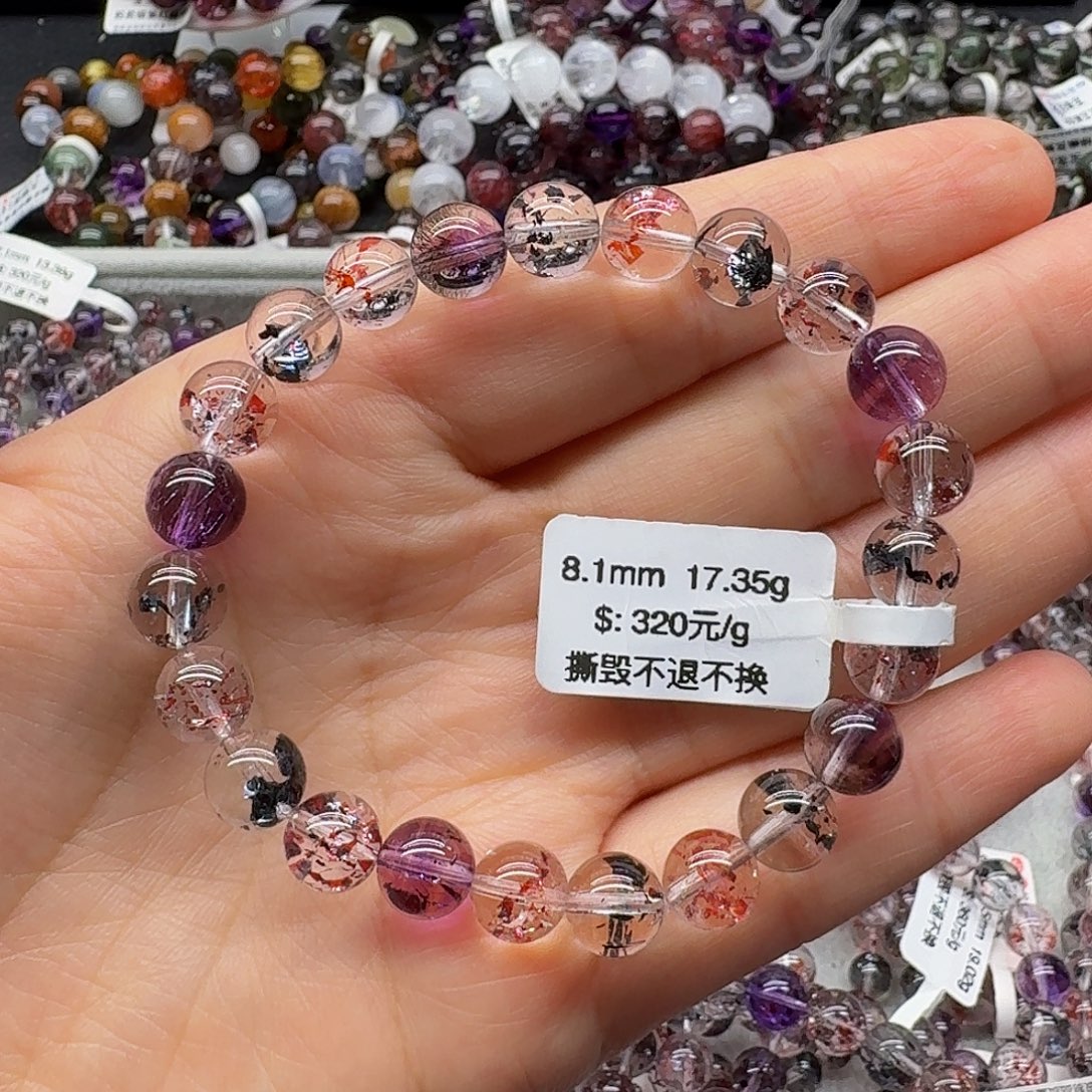 水晶手链未镶嵌天然水晶