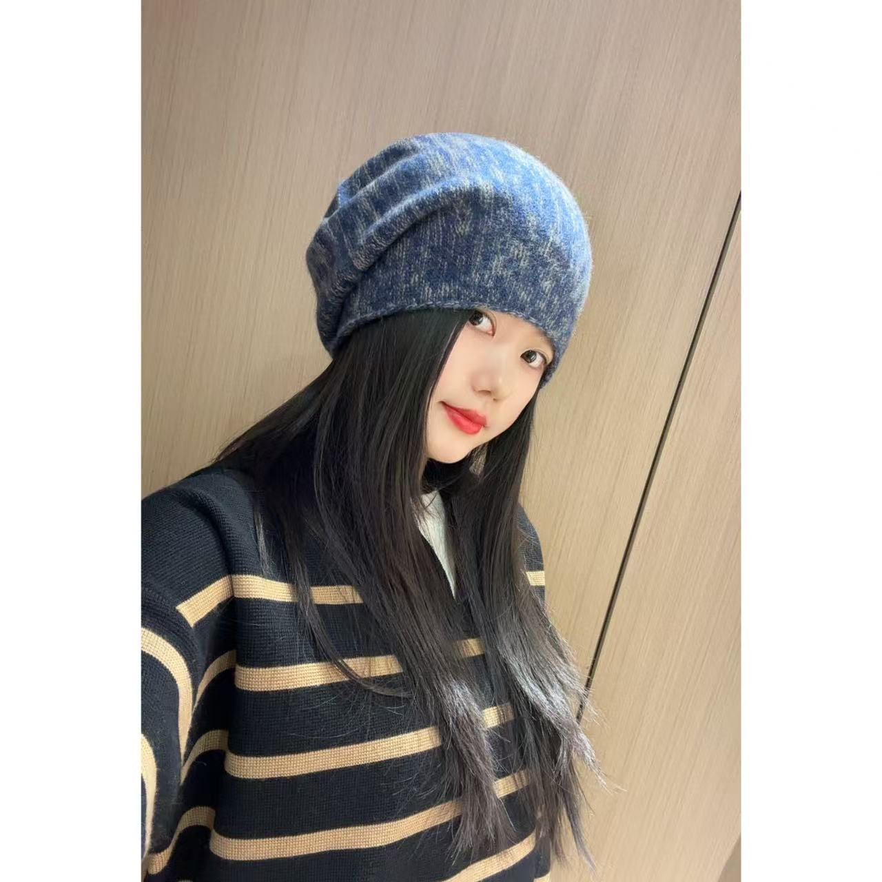 花纱包头帽羊绒帽羊绒帽