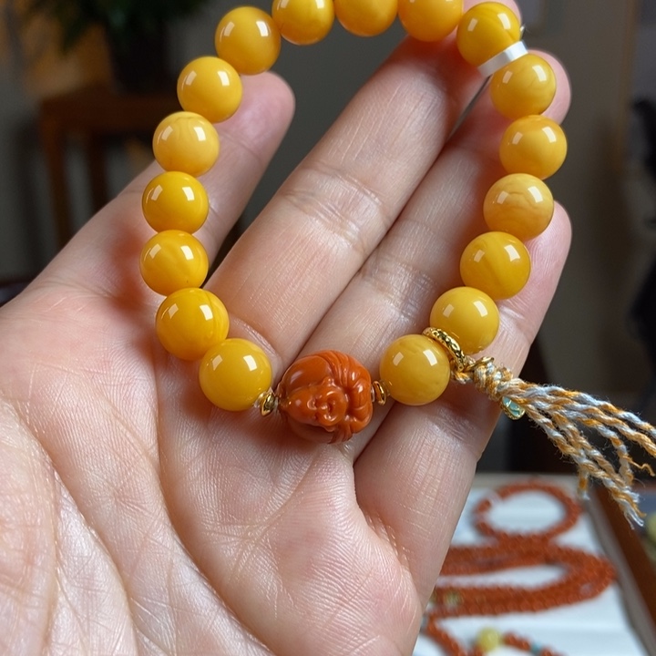 琥珀手链未镶嵌蜜蜡手串10