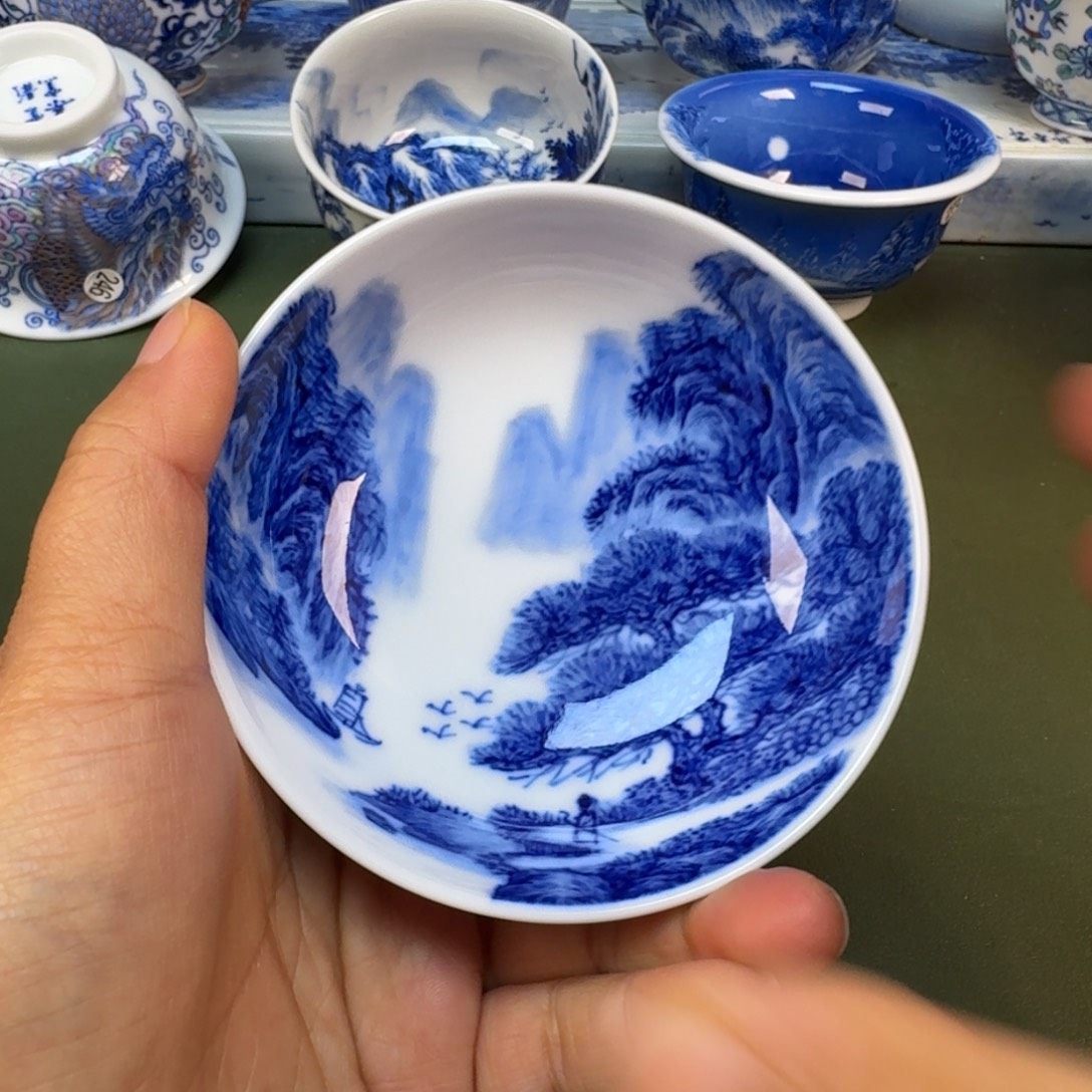 陶景德镇纯手绘茶具圆圆239