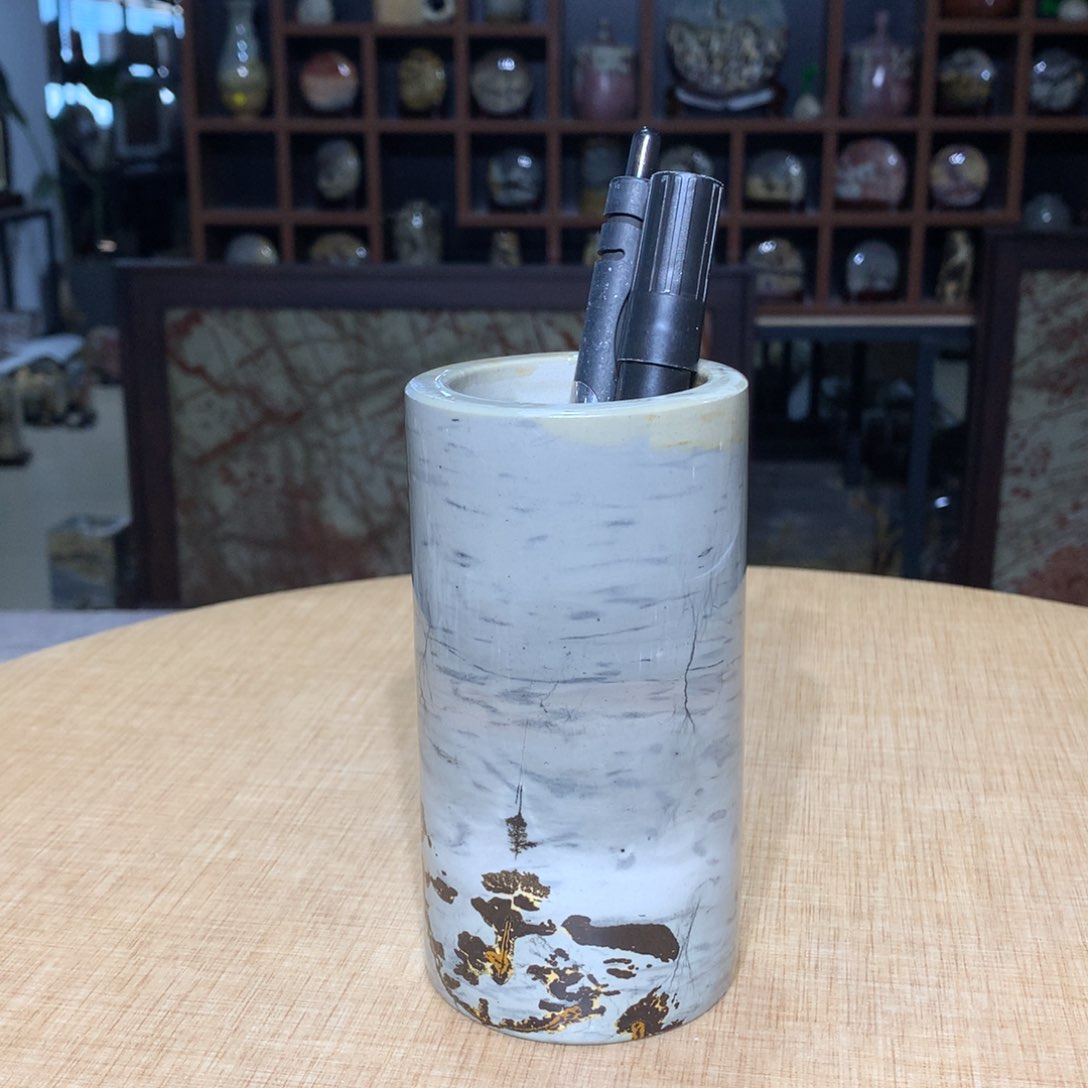 紫砂广西国画石摆件，收藏观赏