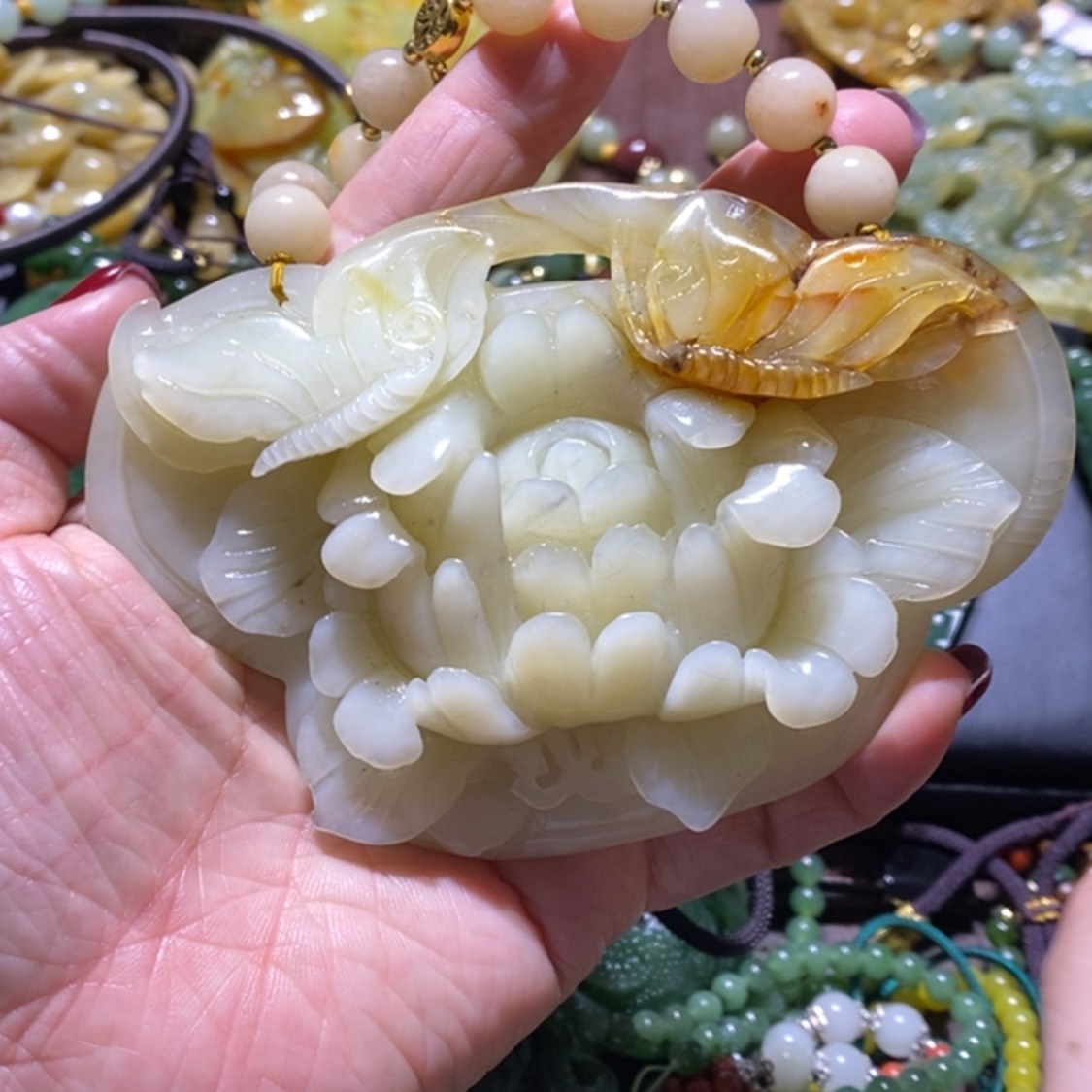 【闪购商品】岫玉毛衣链未镶嵌