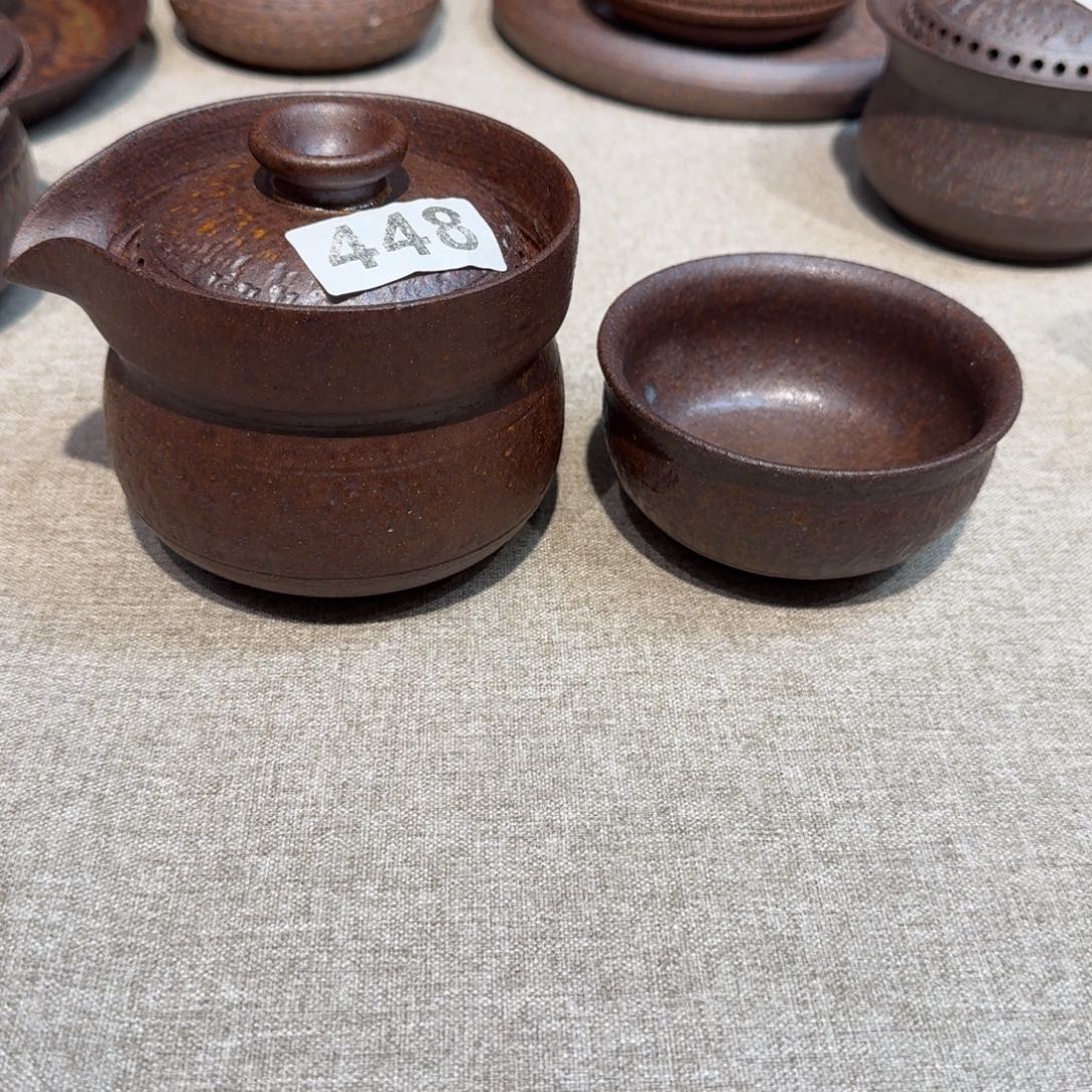 瓷粗瓷茶具素色盖碗