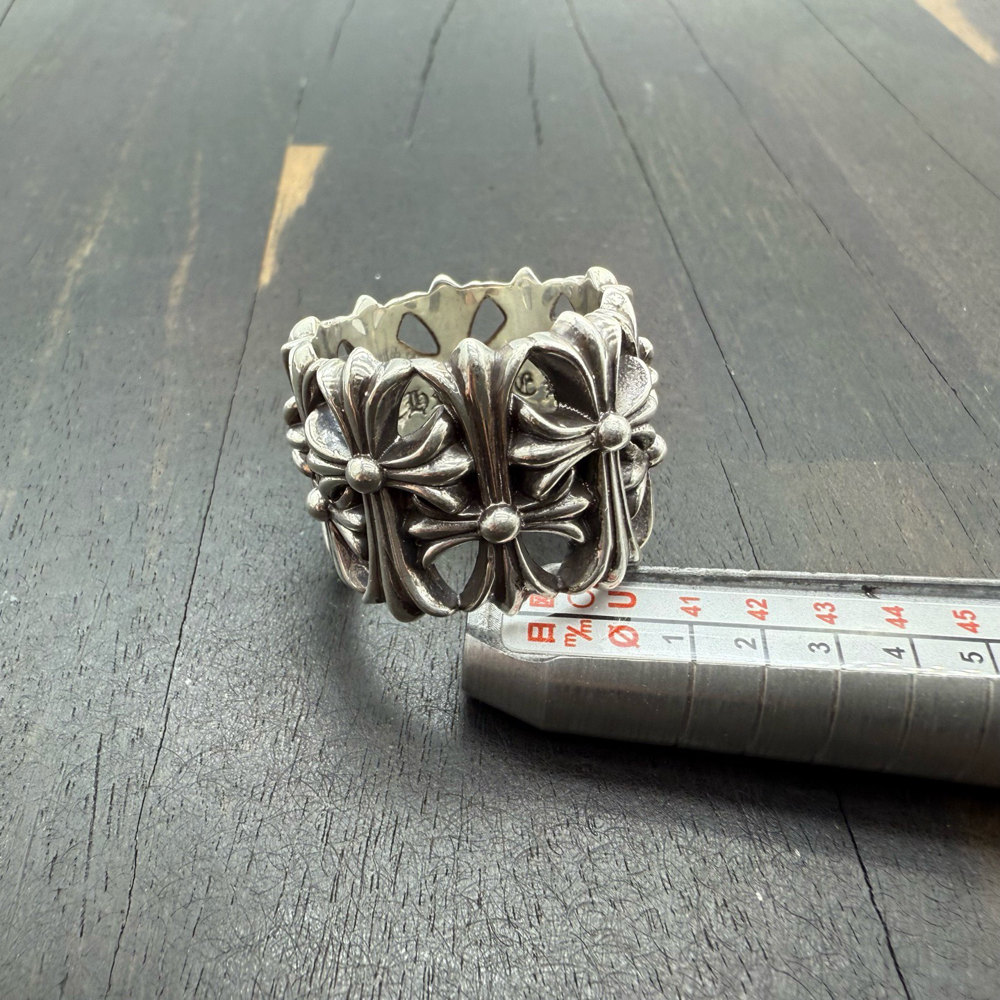 US12码 Chrome Hearts 克罗心 墓葬戒指 