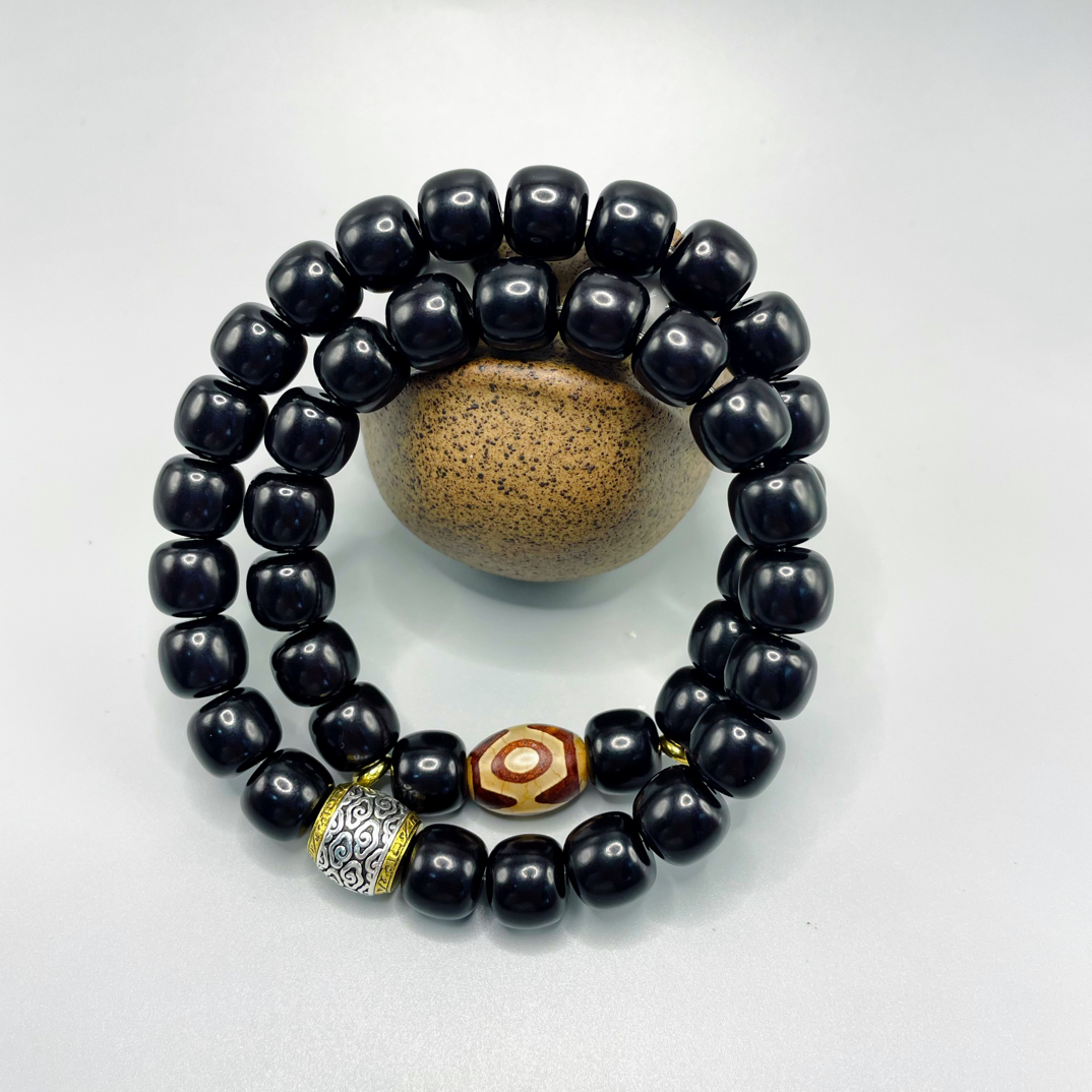 溏心菩提双圈手串男女款玉化老料时尚轻奢文玩