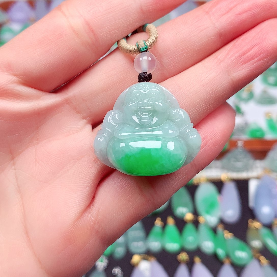 翡翠颈饰未镶嵌天然翡翠A货