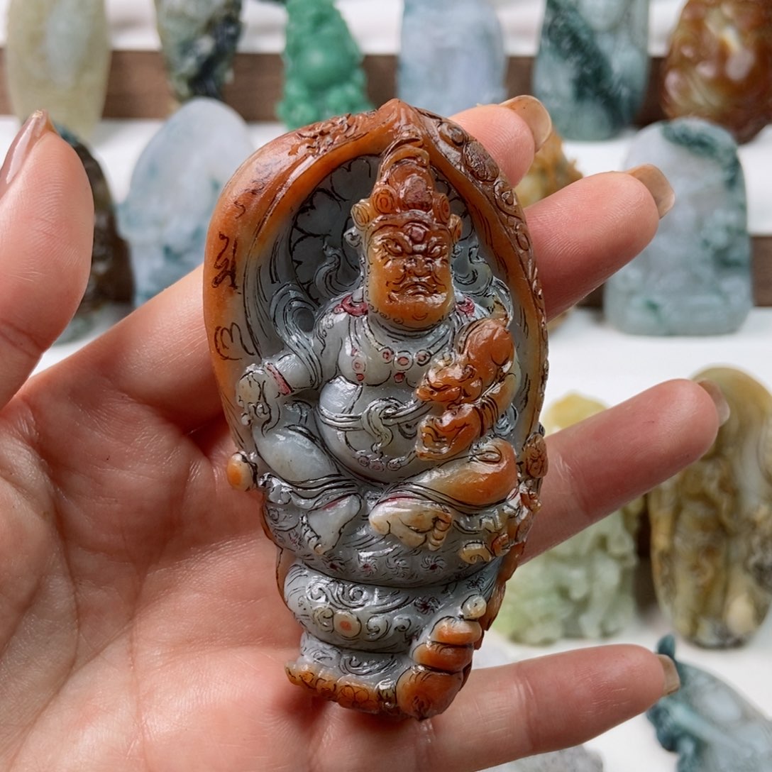 未镶嵌定制翡翠翡翠a货黄财爷