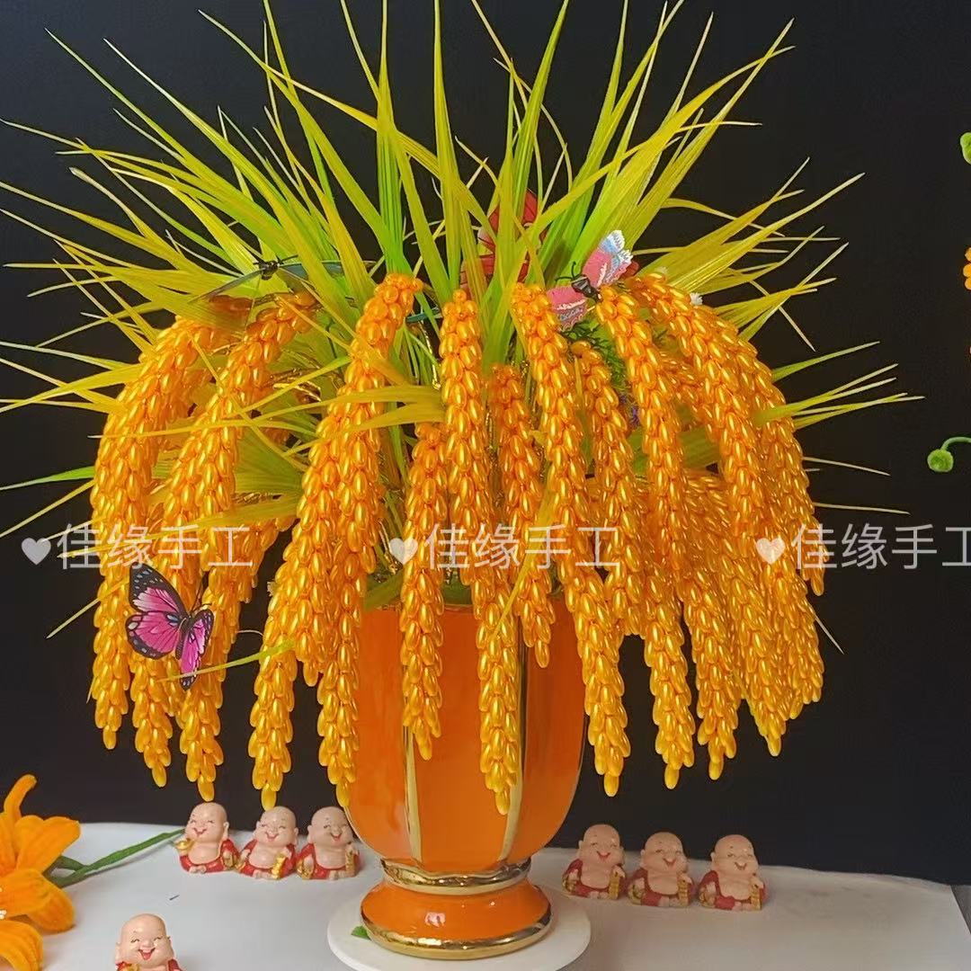 【材料包】金色稻穗  纯手工编制DIY居家摆件节庆礼品寓意祝福