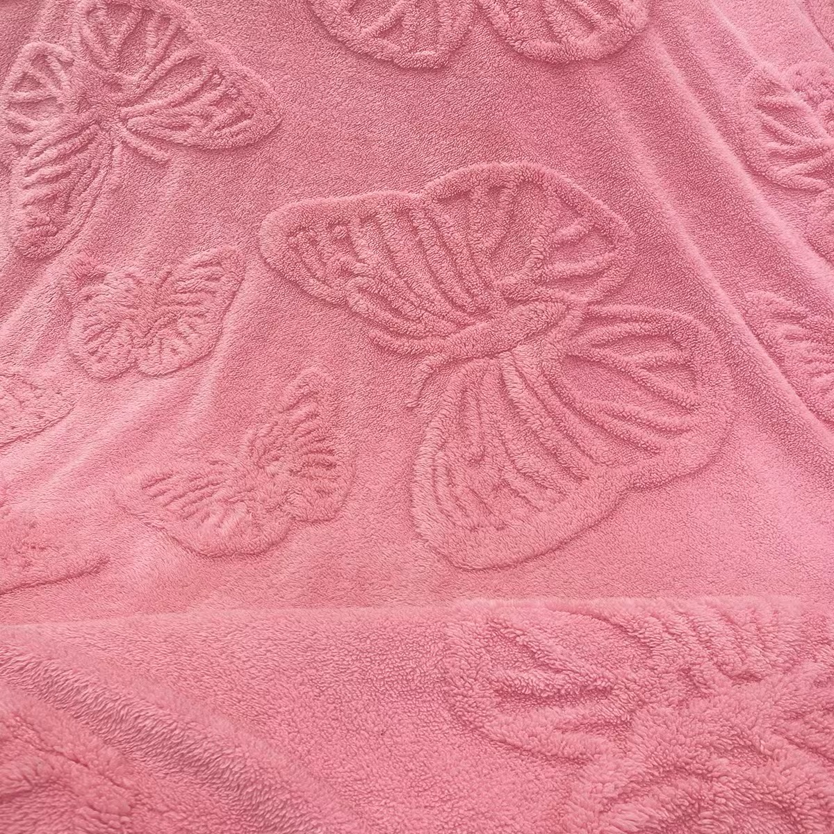 双面塔芙绒毛毯加厚绒毯蝴蝶立体雕花毛毯双人大尺寸200*230
