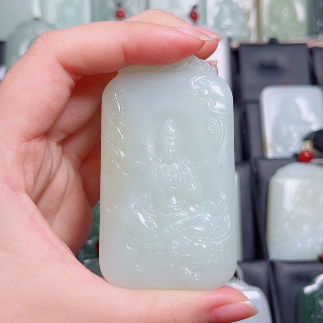 和田玉未镶嵌挂件