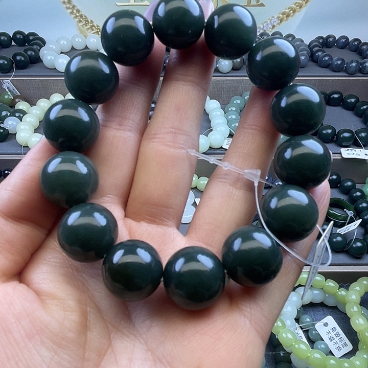 和田玉未镶嵌手链