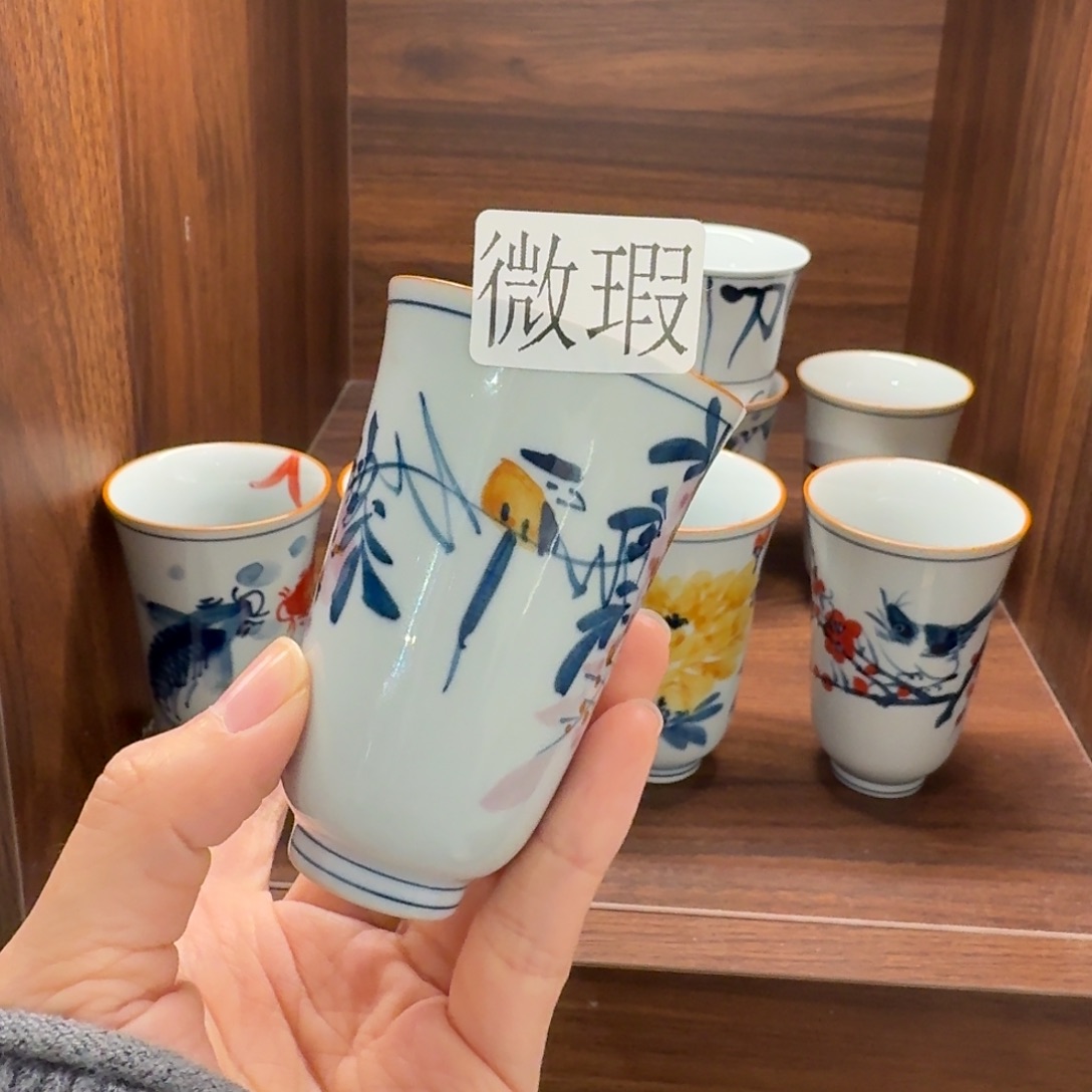 釉下彩纯手绘微瑕