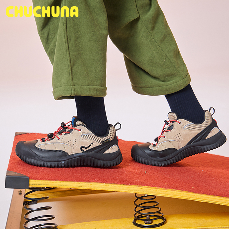 CHUCHUNA/丘丘纳2025秋冬仿生脚掌橡胶大底专业户外徒步鞋亲子鞋