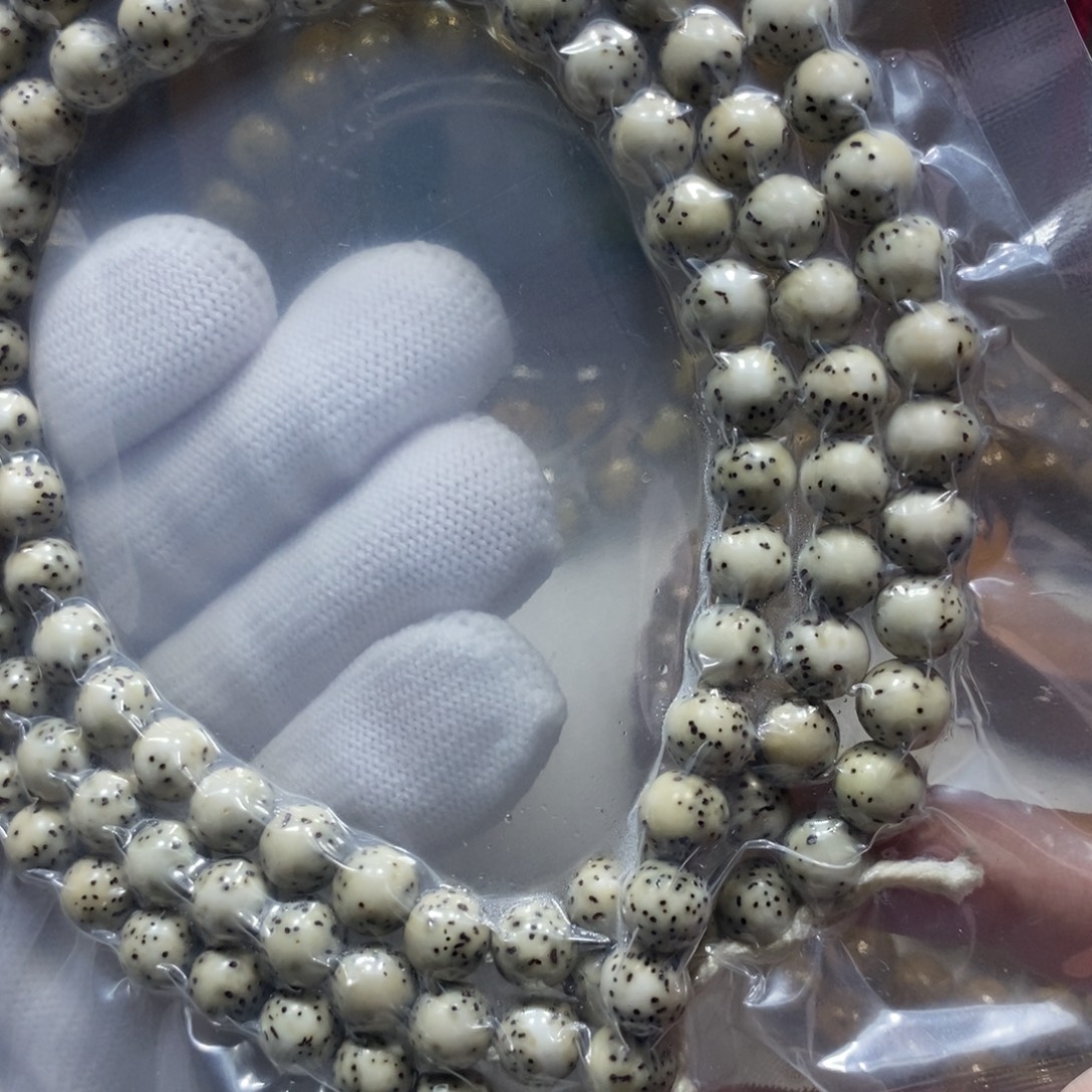 手串星月菩提骨瓷白8