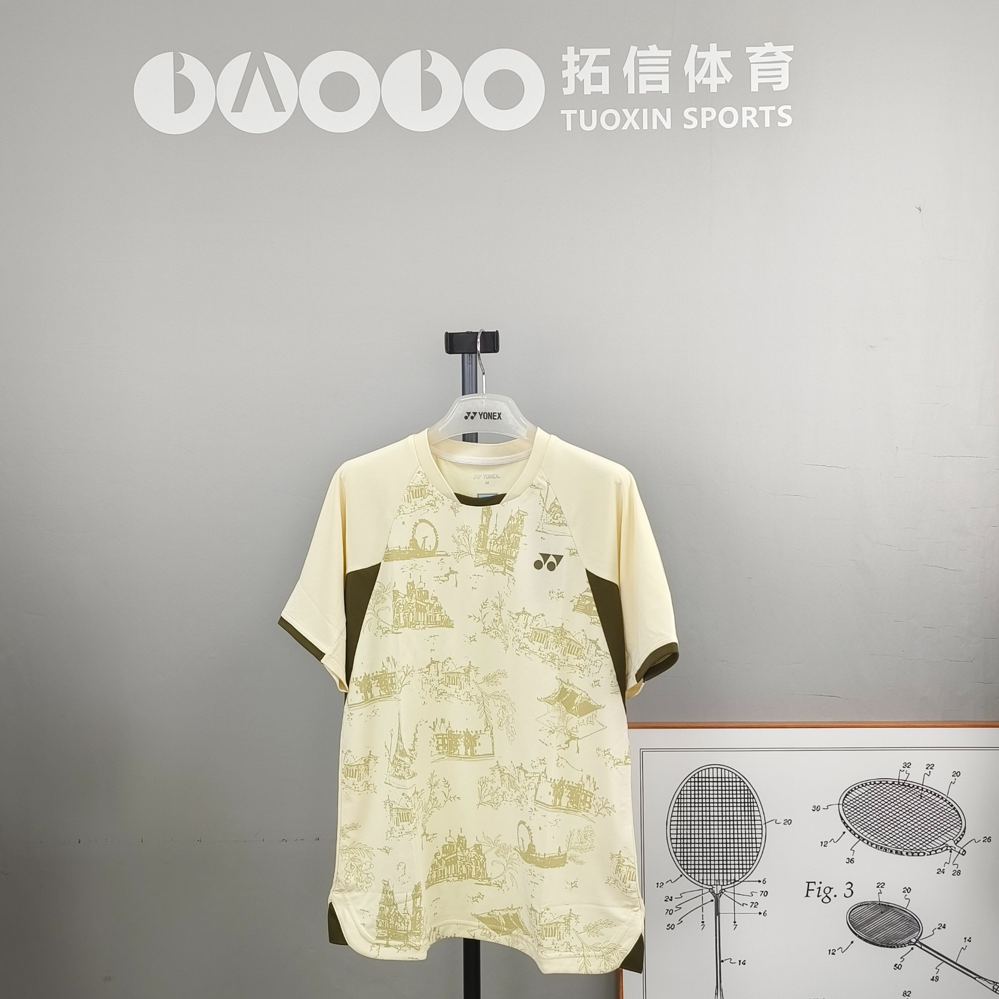 YONEX/尤尼克斯2025年新款羽毛球服运动短袖团队T恤