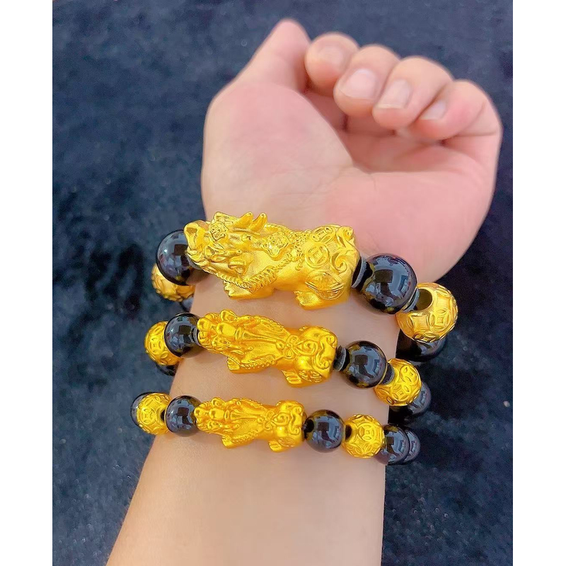 合金手链 时尚金色 貔貅手链可情侣（选大小）