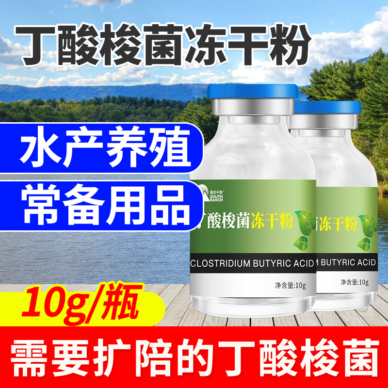 【南华精选】 丁酸梭菌冻干粉 鱼虾蟹塘对虾养殖水产养殖饲料添加剂
