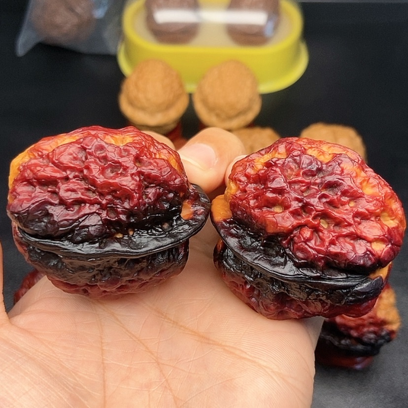 【闪购商品】把件文玩核桃鼓****男45尺金蟾王