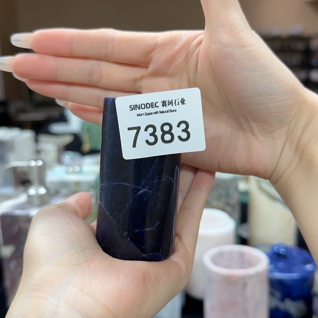 石材景泰蓝盖置7383