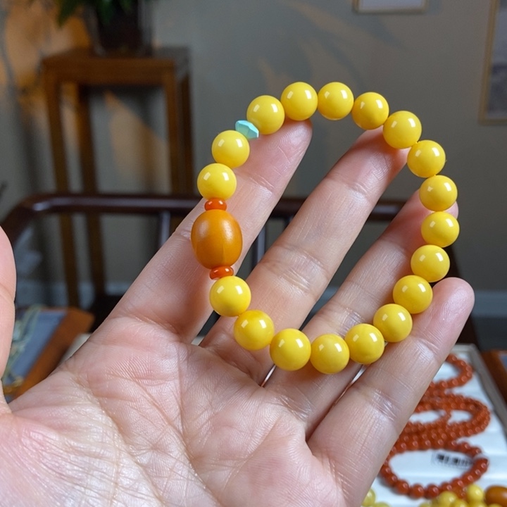 琥珀手链未镶嵌蜜蜡手串9