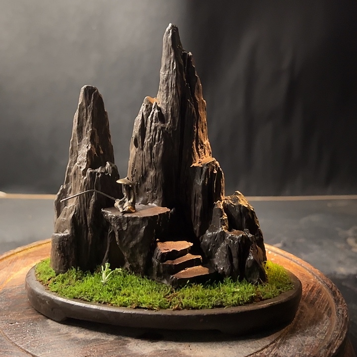 手工制作宋山石盆景007