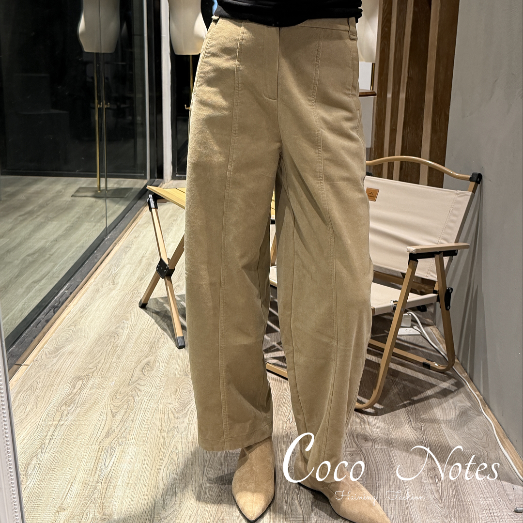COCO NOTES ML5099韩系冬款彩色加厚超柔软设计师灯芯绒休闲裤