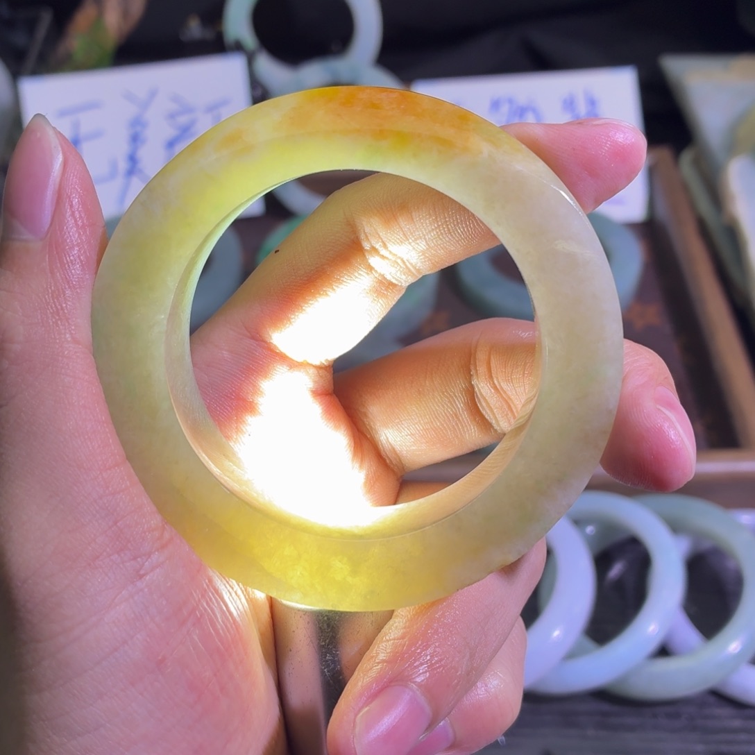定制翡翠未镶嵌天然纹理随机，追求完美者慎拍