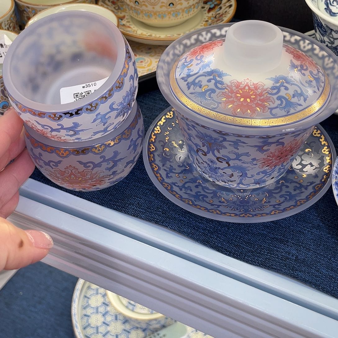 陶景德陶瓷盖碗茶具