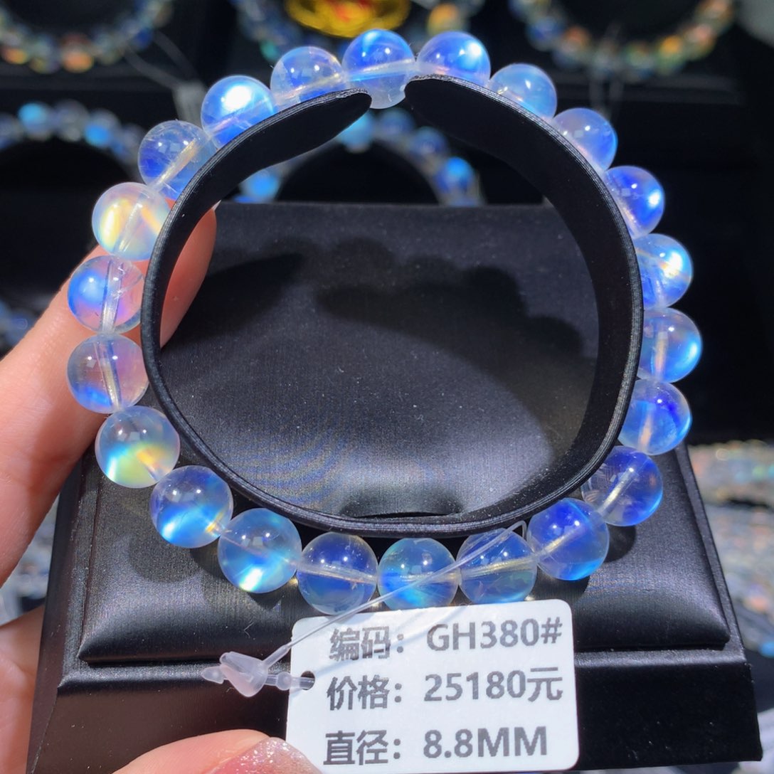 月光石手链未镶嵌GH380#8.8mm