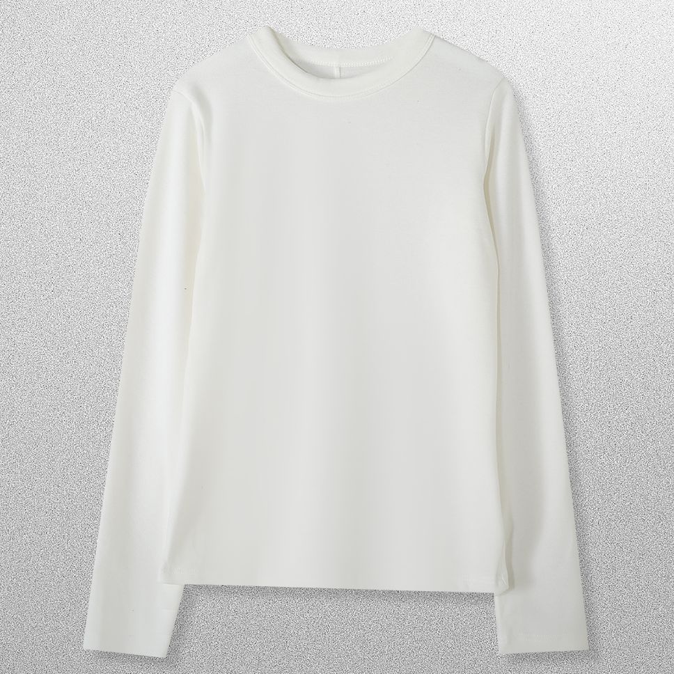 金佳佳【暖意】休闲时尚百搭圆领高级感T恤