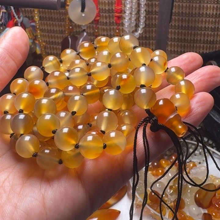 用***a玛瑙/玉髓合金颈饰003