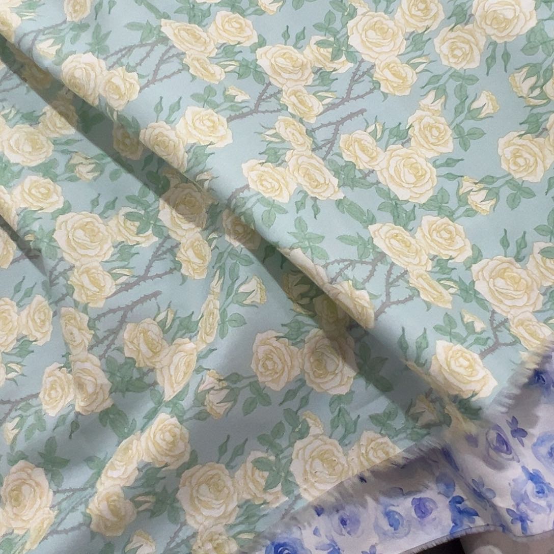 一米价纯棉40支府绸1.45米宽果子布艺地卷