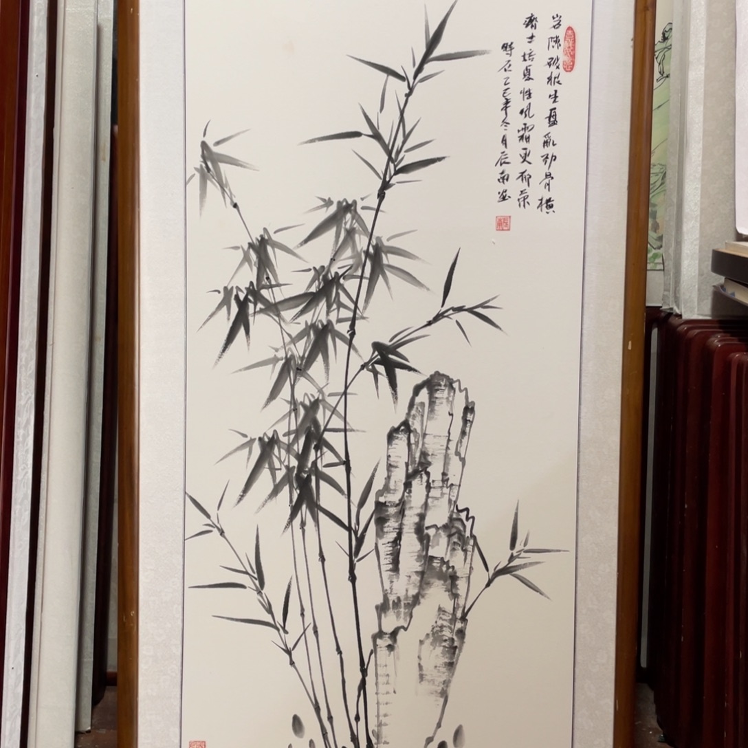 国画带框尺寸63*123厘米