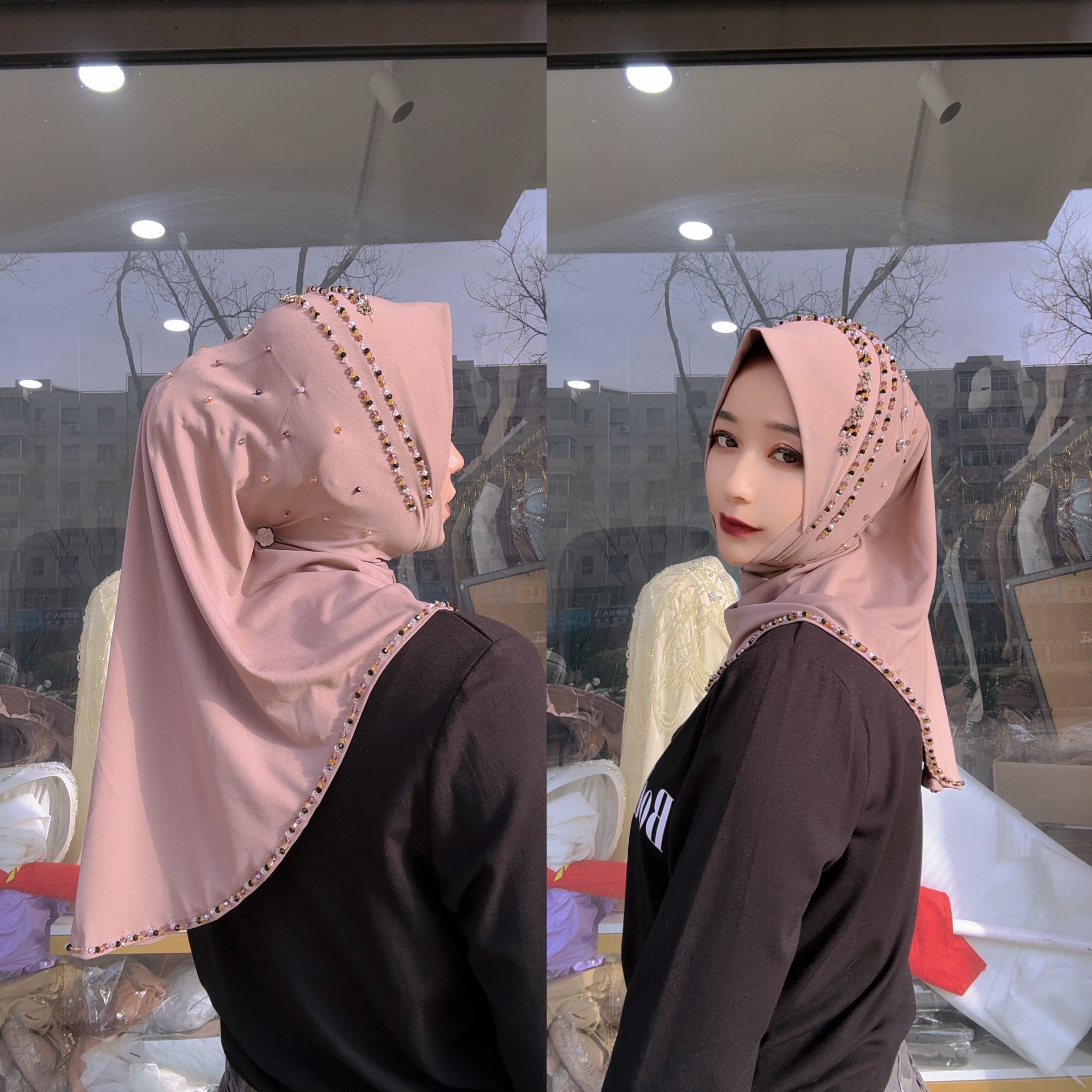 定制重手工低边软帽套头