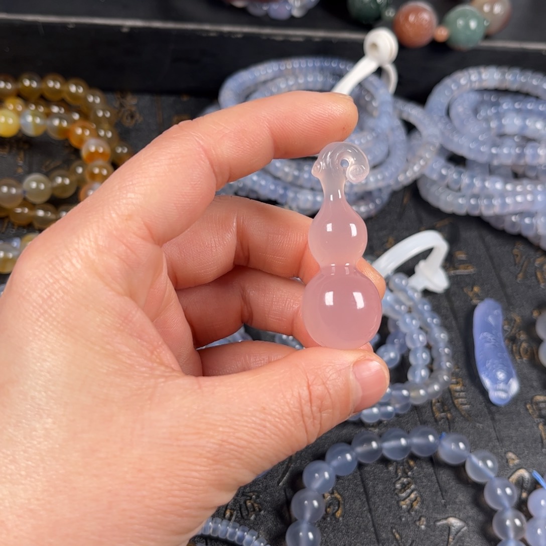 玛瑙/玉髓手链未镶嵌糖心葫芦