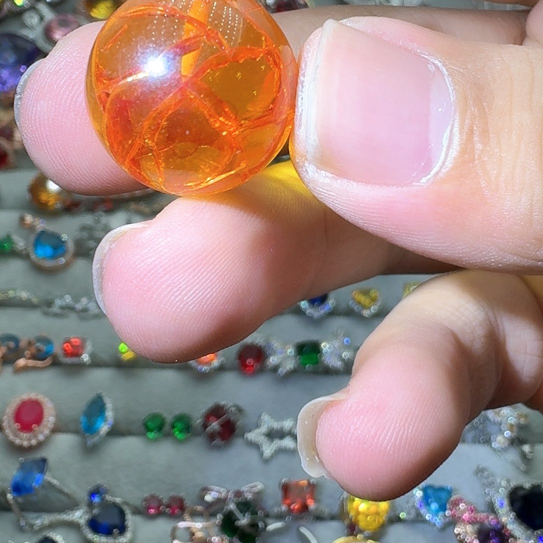 绿水晶戒指银S925镶嵌