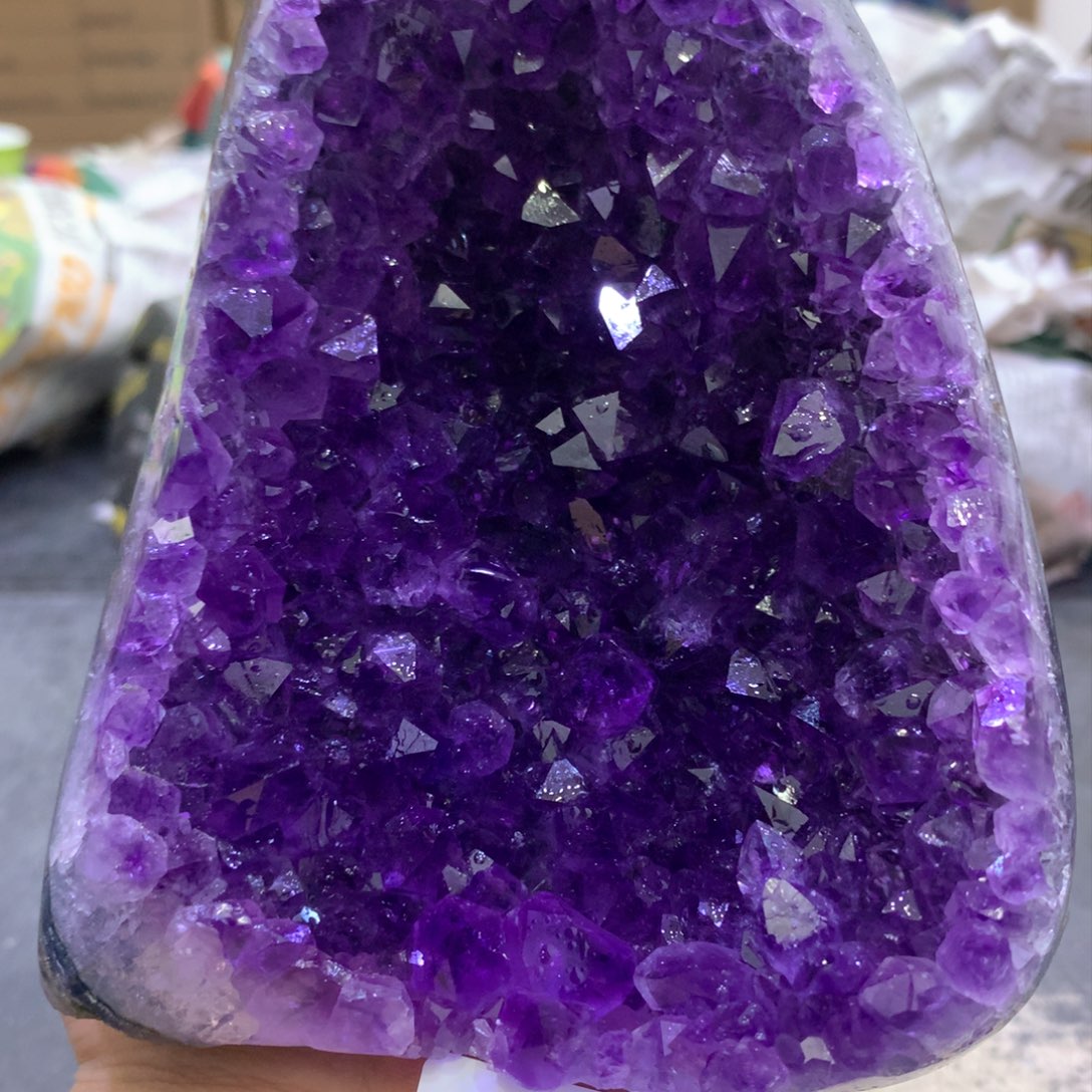 紫晶摆件未镶嵌紫晶252