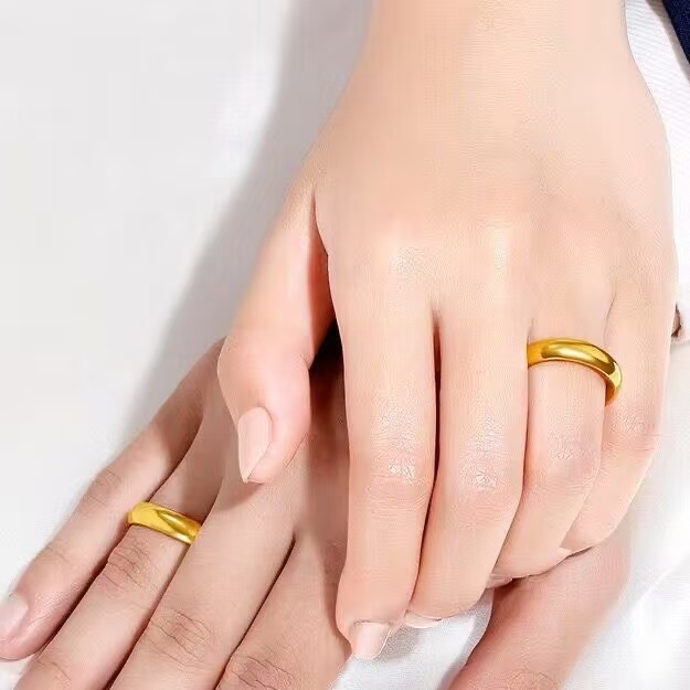 【乐乐专属】素圈合金单人情侣戒指FR17