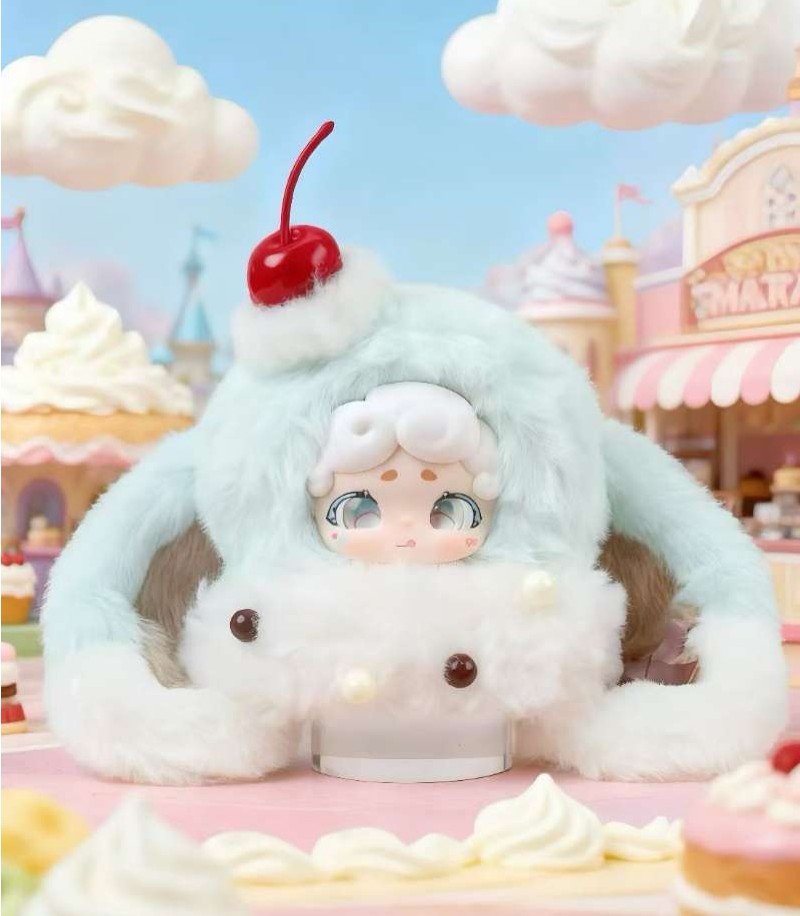 LuckyDeerNai晚安小兔三代绒绒冰系列毛绒盲盒可爱公仔手办