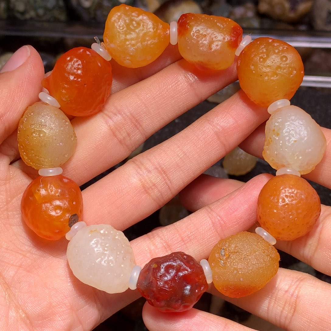 未镶嵌玛瑙/玉髓珠宝半成品