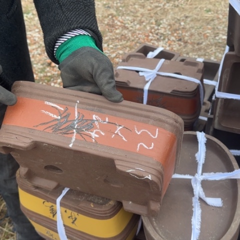 红陶紫砂花盆盆景盆栽瑕疵