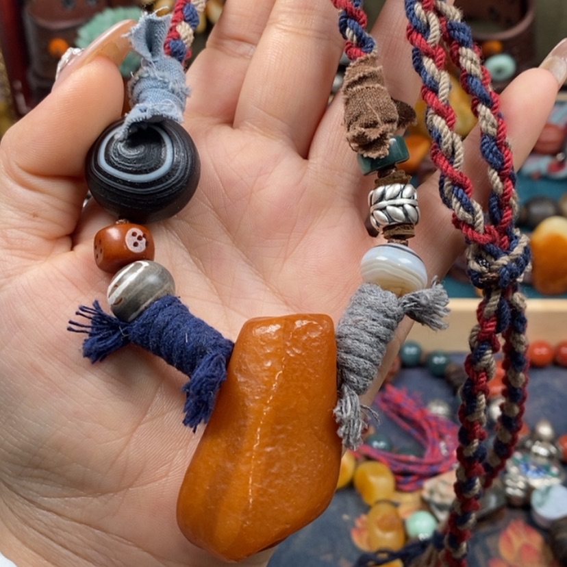 【闪购商品】蜜蜡颈饰未镶嵌项链