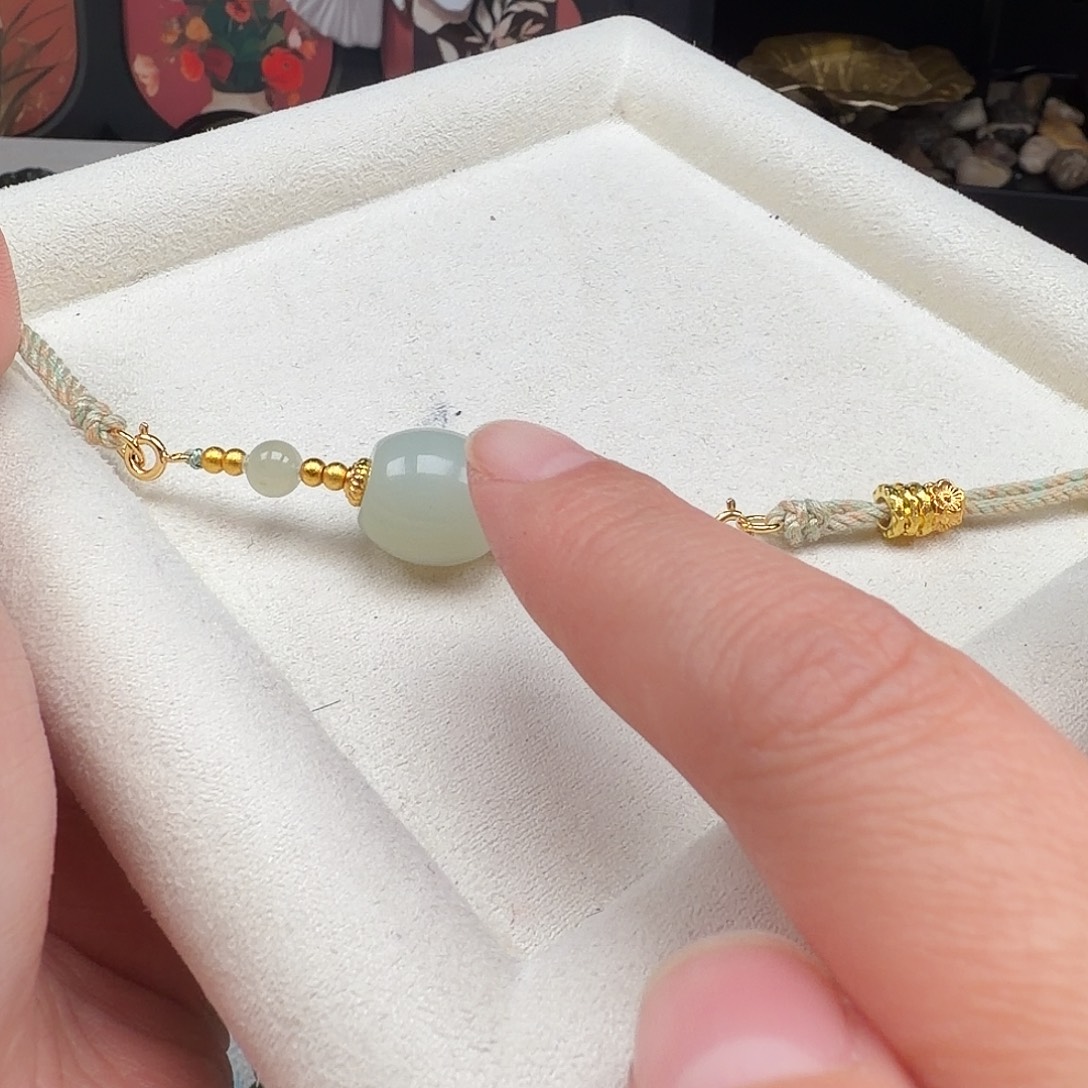 和田玉未镶嵌手链