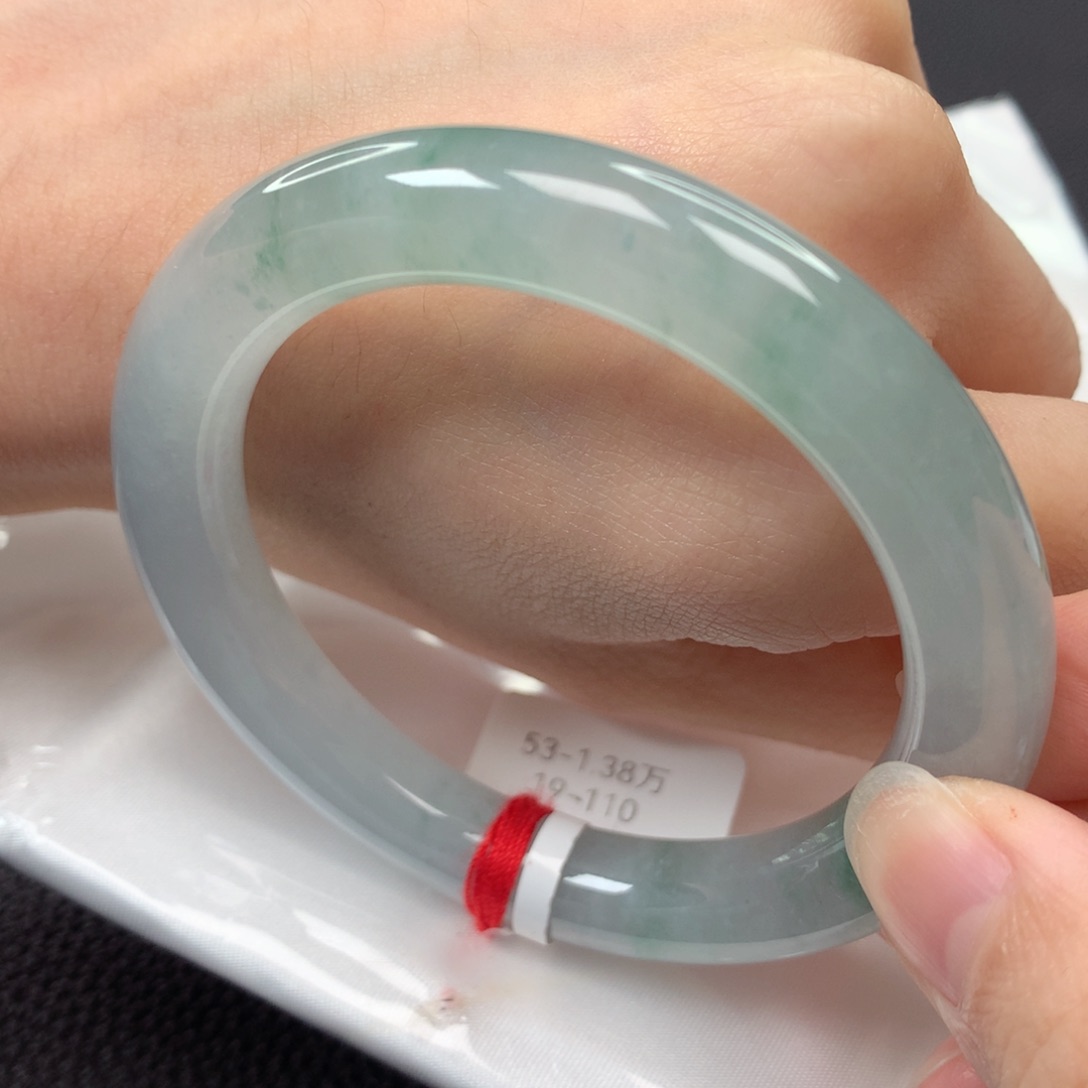 【闪购商品】翡翠手镯未镶嵌72号圆条19110-53