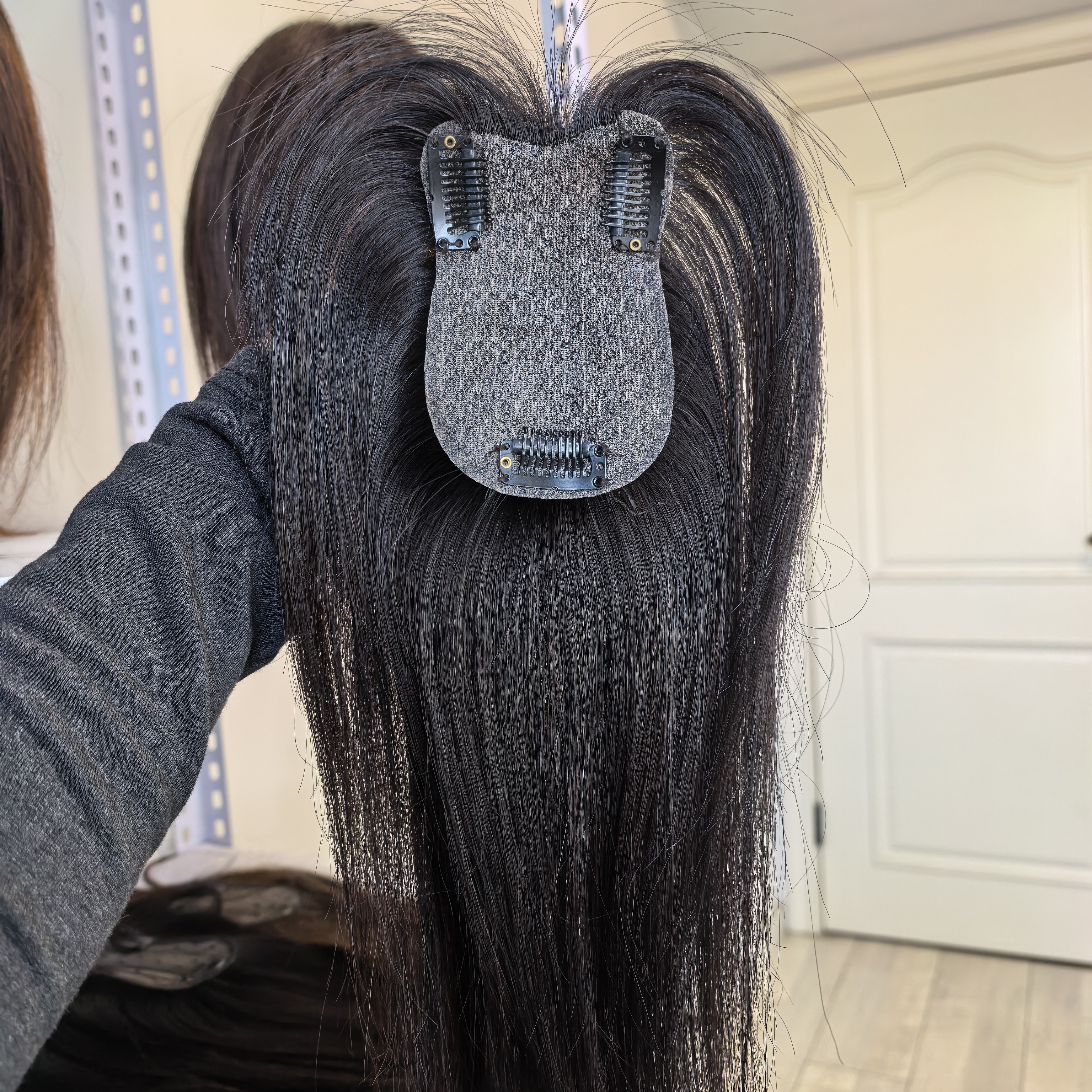 未来星【1:1还原逼真头皮】纯新货7✘11全真发补发片遮盖白发补发量