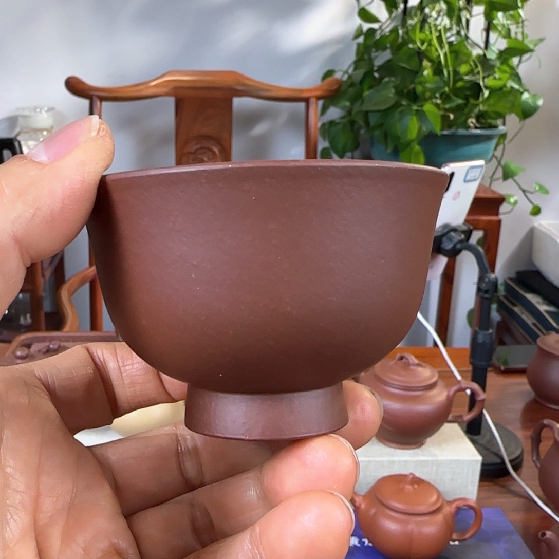 紫砂茶壶高脚杯子